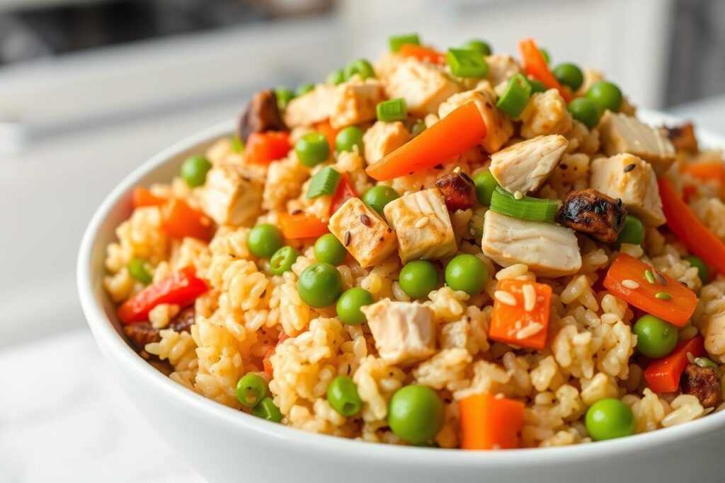 Healthier Benihana Chicken Fried Rice