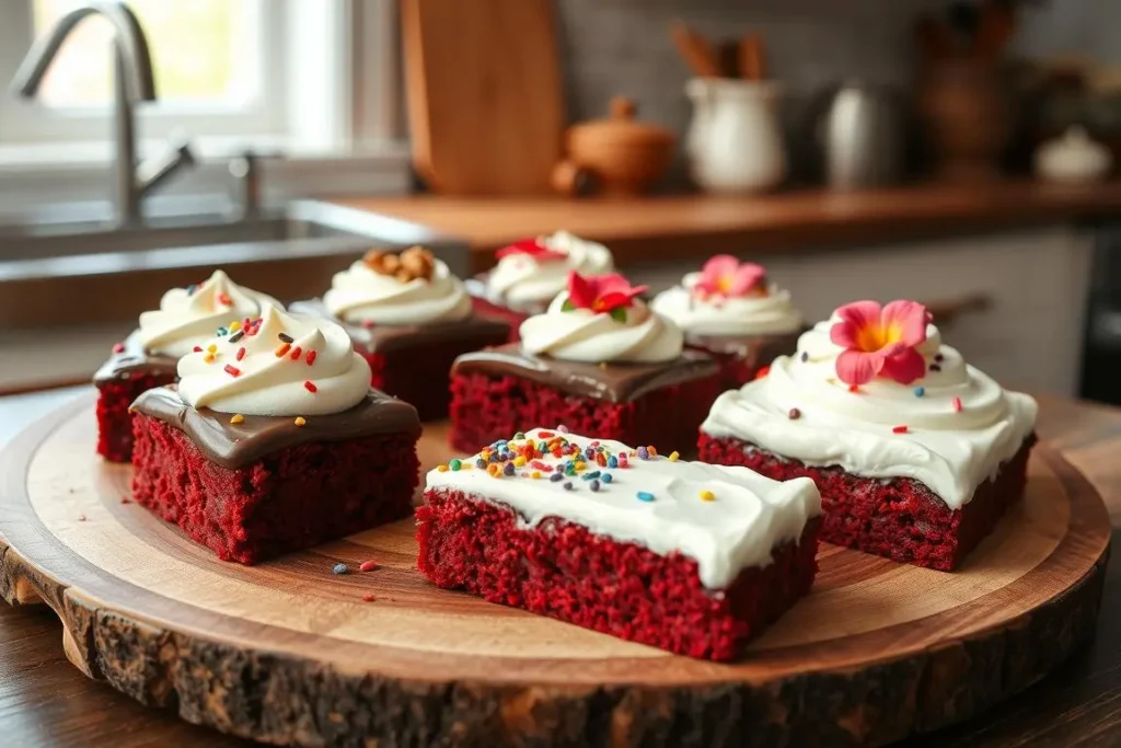 frosting options for red velvet brownies