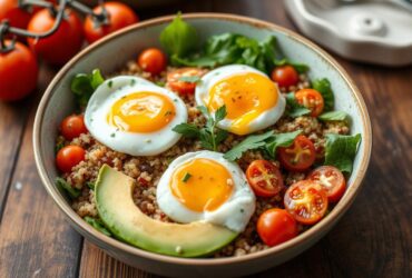 jammy eggs in grain bowls