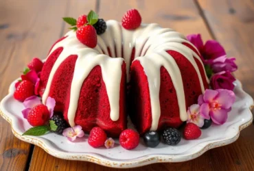 red velvet bundt cake​